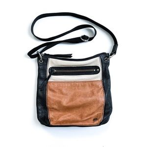 The Sak Multicolored Leather Hobo Bag with Front Zipper